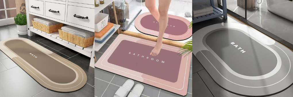 Super Absorbent Bath Mat Quick Dry Custom Multiple Sizes