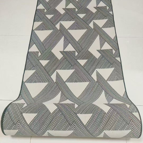 Patterned Low-Pile Rug Mat Short Pile Design Carpet Anti-slip for Decors