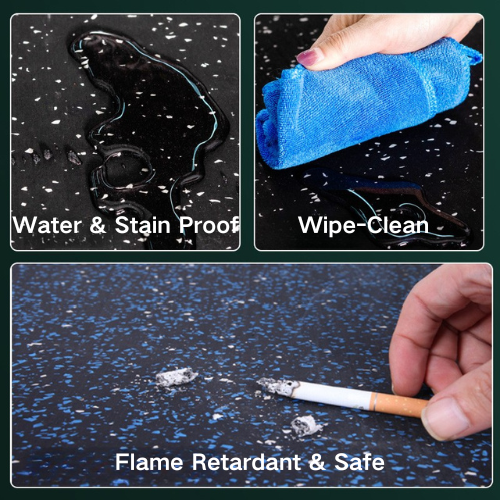 Eco-friendly Composite Speckled High-density Gym Rubber Tile