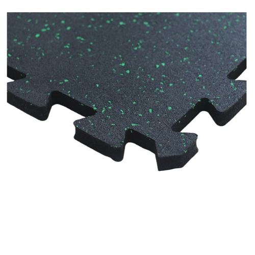 Interlocking Composite Speckled High-density Gym Rubber Tile