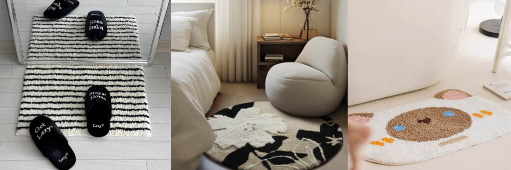 Ultra Soft Plush Carpet Comfortable Flocked mat