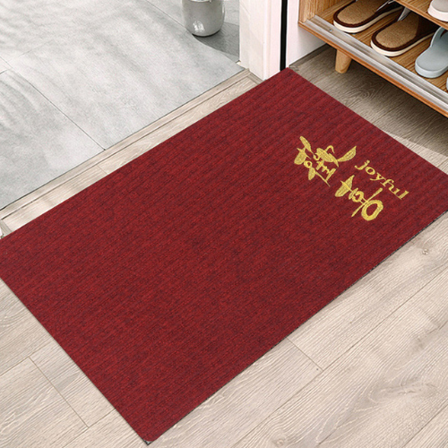 Heavy-Duty Two Stripes Floor Mat Non-Slip Scatter Rug Doormat